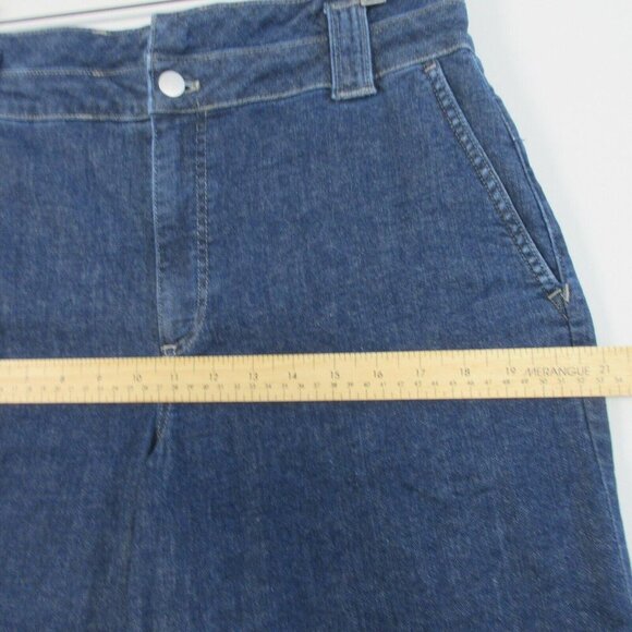J. Crew Wide Leg Denim Pants - Blue - Picture 3 of 15